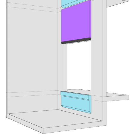 Compound 2:1 Biparting Door