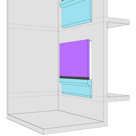 Compound 2:1 Extended Biparting Door