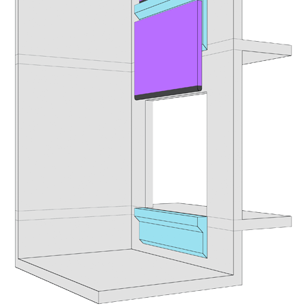 Compound 2:1 Extended Biparting Door