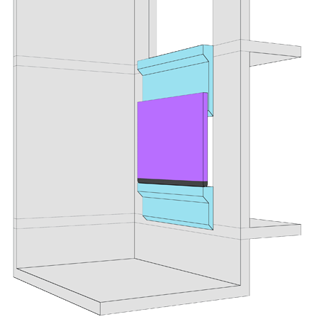 Compound 2:1 Extended Biparting Door