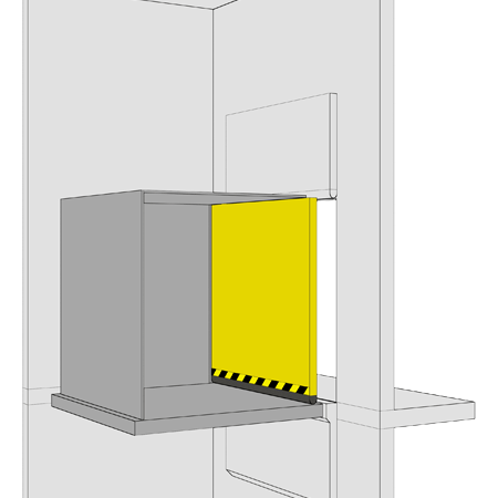 Single Section Full Height Car Door Diagram