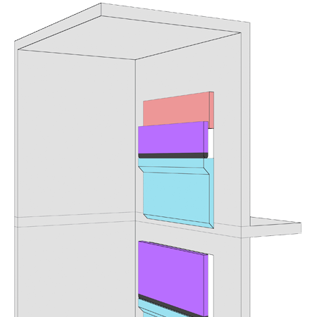 Telco Upper Biparting Door