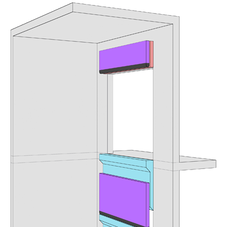 Telco Upper Biparting Door