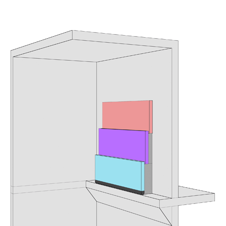 Three Section Slide Up Door Diagram