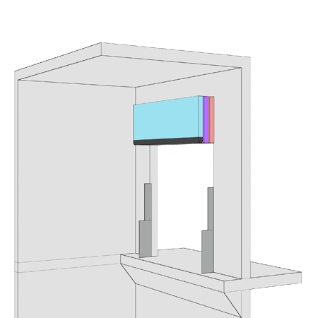 Three Section Slide Up Door Diagram