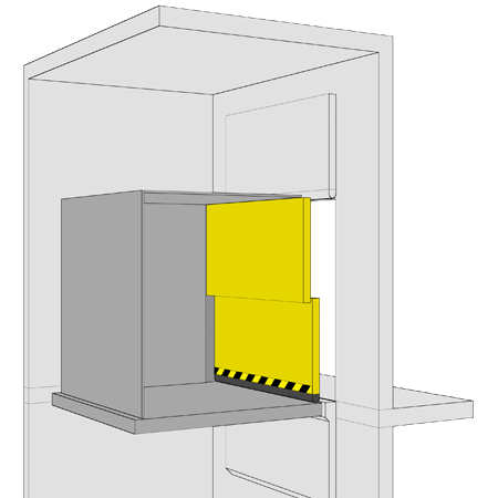 Two Section Full Height Car Door Diagram