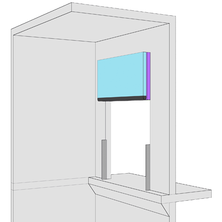 Two Section Slide Up Door Diagram